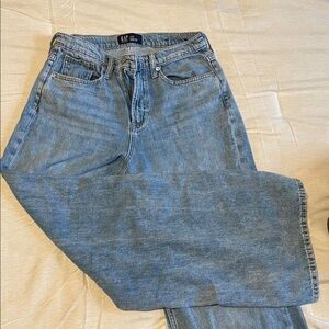 GAP High Rise Wide-Leg Denim Jeans